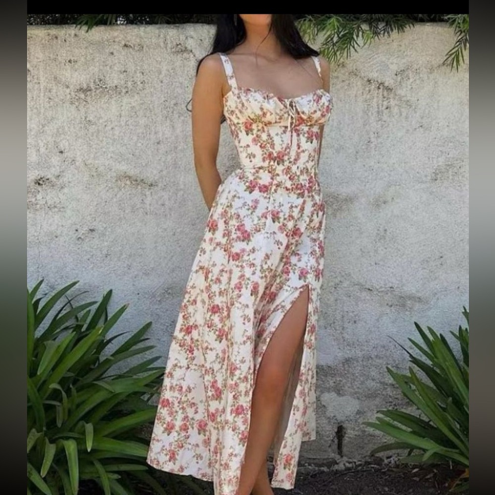 NWT Commense Floral Print Women's Dress